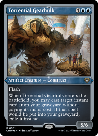 Torrential Gearhulk (CMM-501)  Etched Foil - Commander Masters