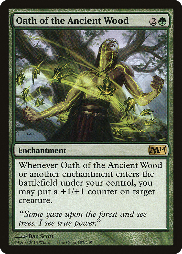 Oath of the Ancient Wood (M14-187)  Foil - Magic 2014