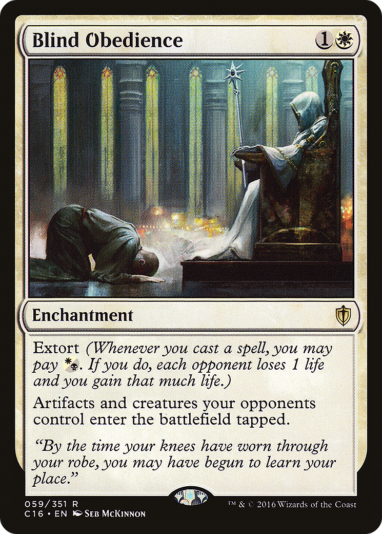 Blind Obedience (C16-059)  - Commander 2016