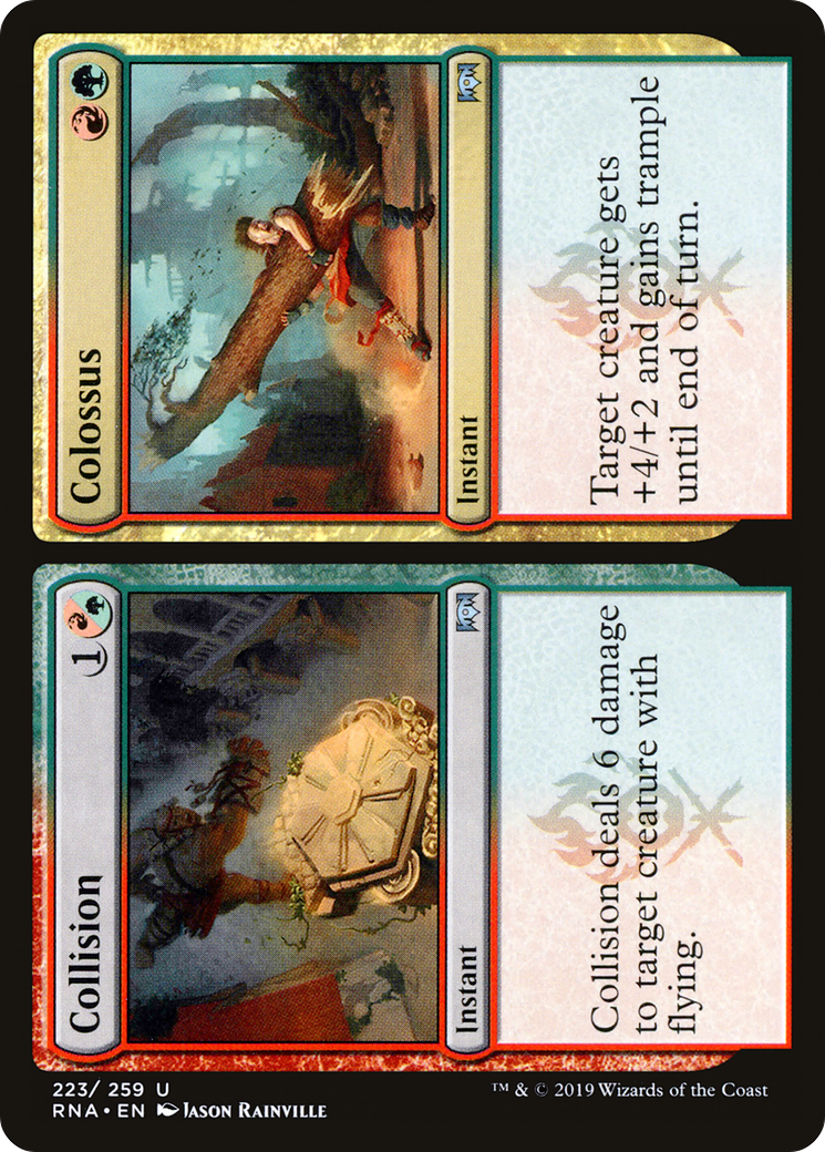 Collision // Colossus (RNA-223)  Foil - Ravnica Allegiance