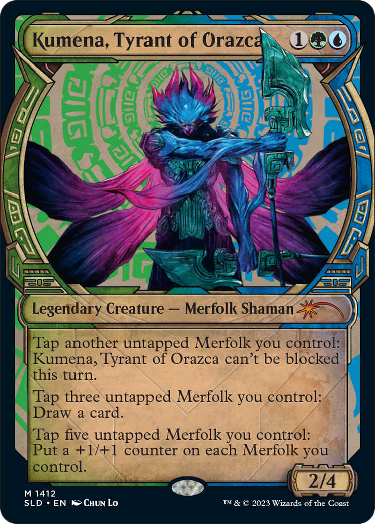 Kumena, Tyrant of Orazca (SLD-1412)  - Secret Lair Drop: (Showcase)