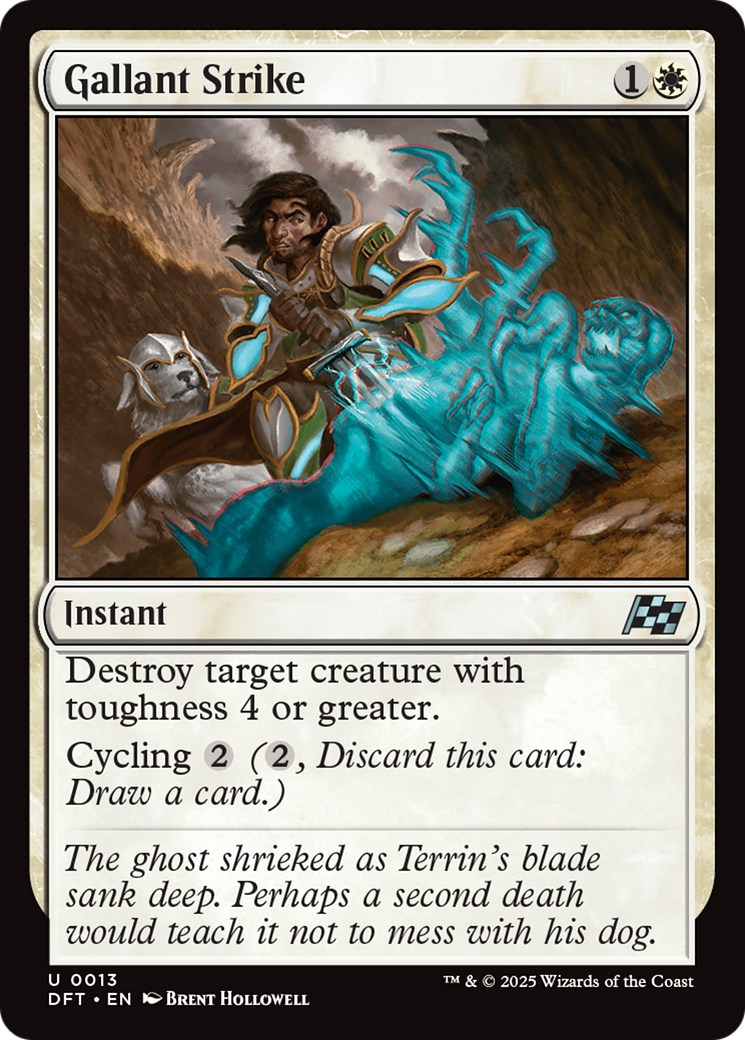Gallant Strike (DFT-013)  Foil - Aetherdrift