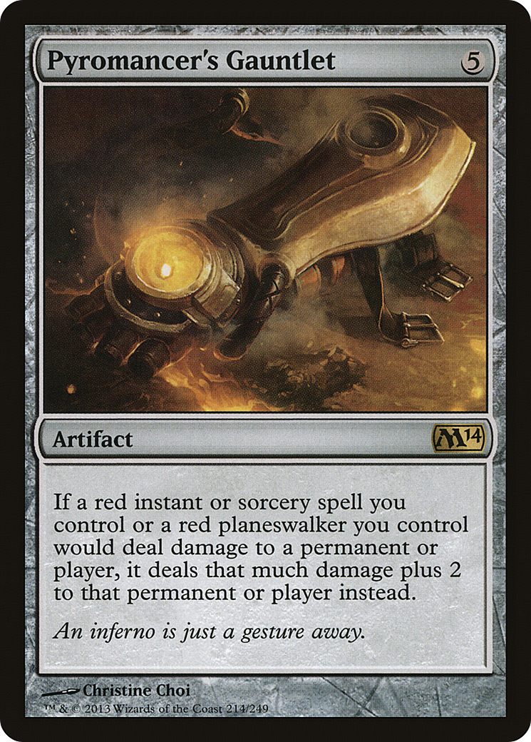 Pyromancer's Gauntlet (M14-214)  Foil - Magic 2014