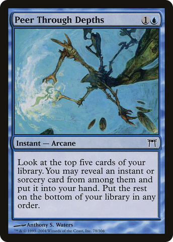 Peer Through Depths (CHK-078)  Foil - Champions of Kamigawa