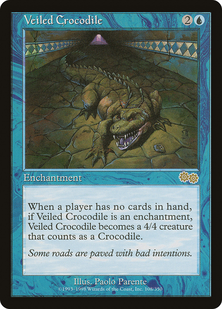 Veiled Crocodile (USG-108)  - Urza's Saga