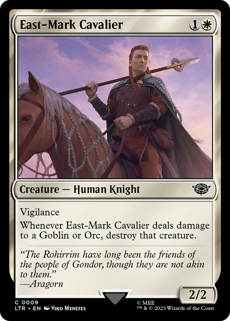 East-Mark Cavalier (LTR-009)  Foil - The Lord of the Rings: Tales of Middle-earth