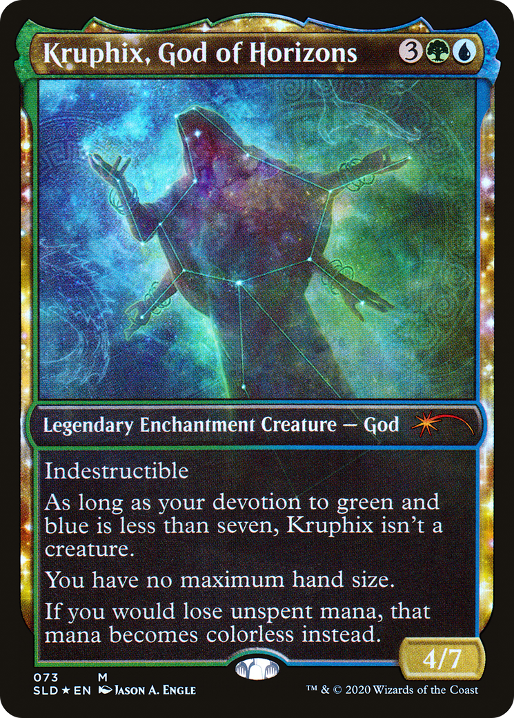 Kruphix, God of Horizons (SLD-073)  Foil - Secret Lair Drop: (enchantment, Showcase)