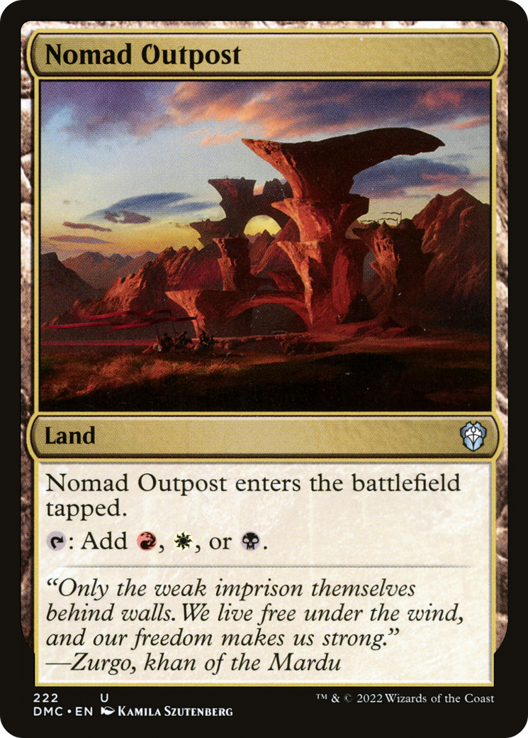 Nomad Outpost (DMC-222)  - Dominaria United Commander