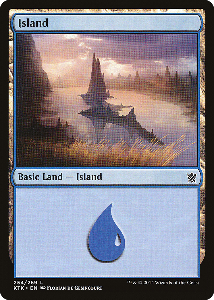 Island (254) (KTK-254)  Foil - Khans of Tarkir