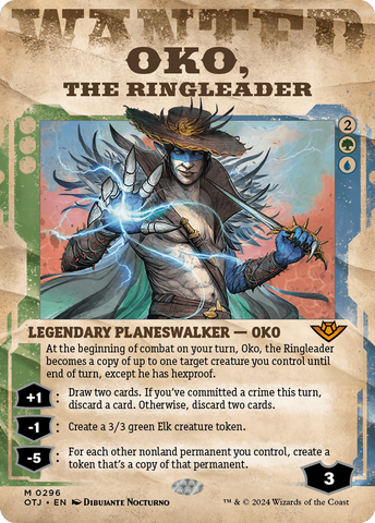 Oko, the Ringleader (Showcase) (OTJ-296)  Foil - Outlaws of Thunder Junction: (Showcase) (Borderless)