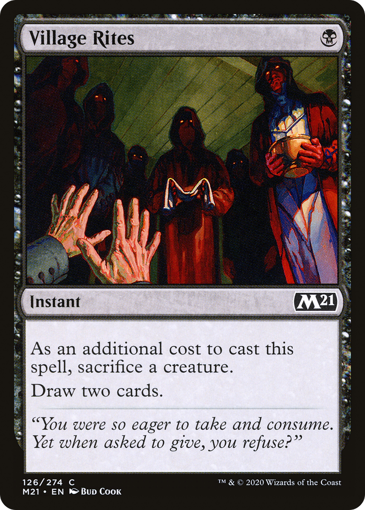 Village Rites (M21-126)  Foil - Core Set 2021