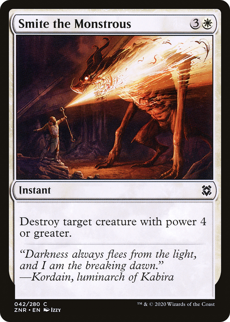 Smite the Monstrous (ZNR-042)  Foil - Zendikar Rising