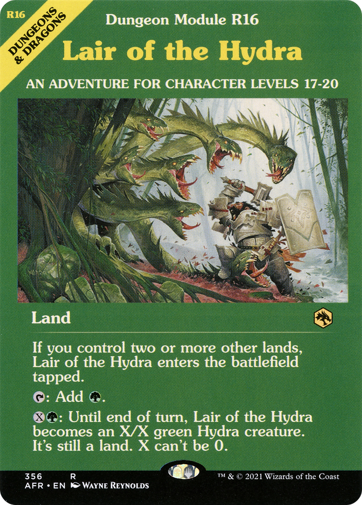 Lair of the Hydra (Dungeon Module) (AFR-356)  Foil - Adventures in the Forgotten Realms: (Showcase)