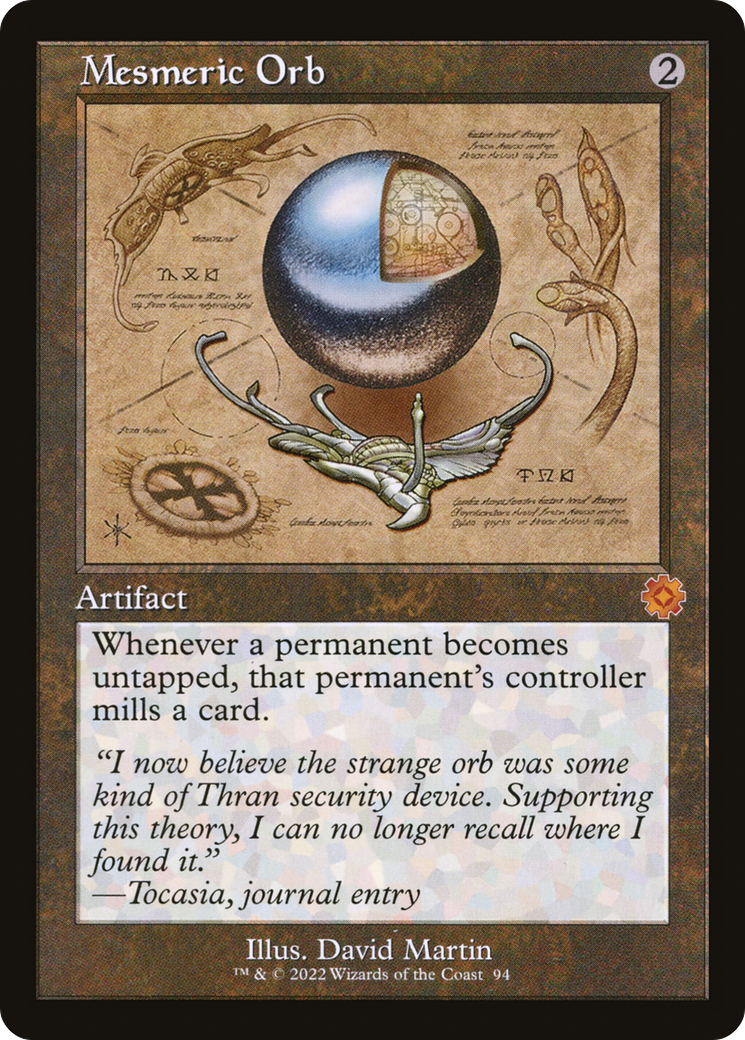 Mesmeric Orb (Schematic) (BRR-094)  Foil - The Brothers' War Retro Artifacts