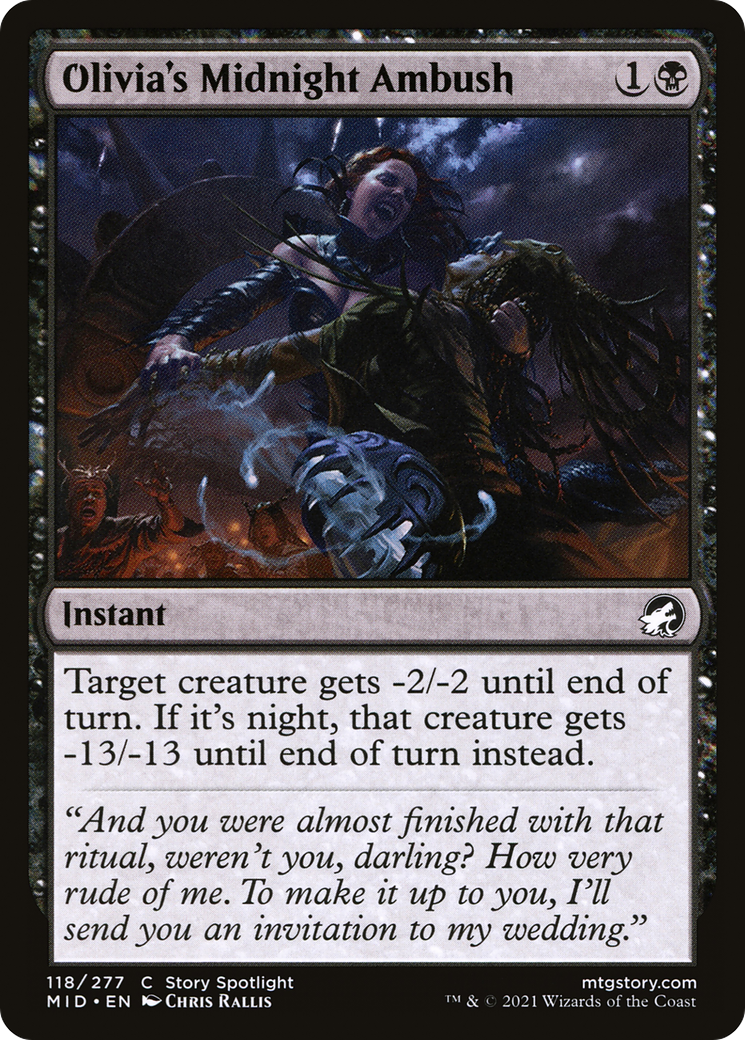 Olivia's Midnight Ambush (MID-118)  - Innistrad: Midnight Hunt