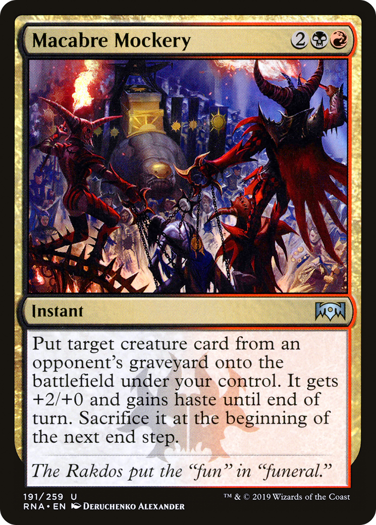 Macabre Mockery (RNA-191)  Foil - Ravnica Allegiance