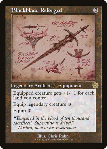 Blackblade Reforged (Schematic) (BRR-069)  - The Brothers' War Retro Artifacts