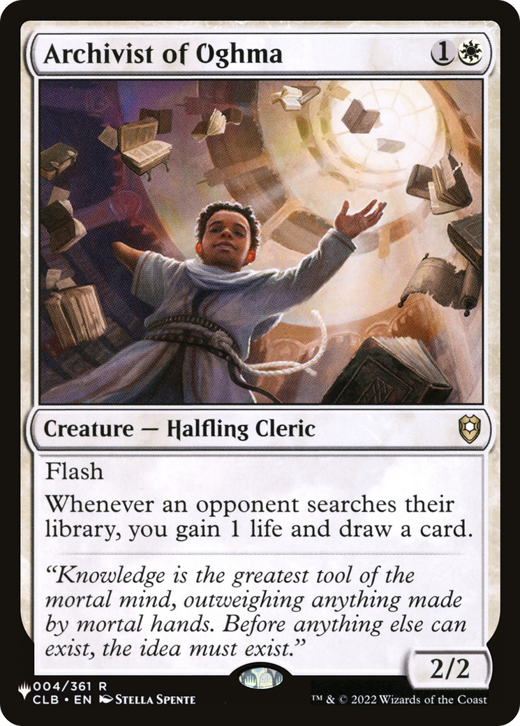 Archivist of Oghma (LIST-004/361)  - The List