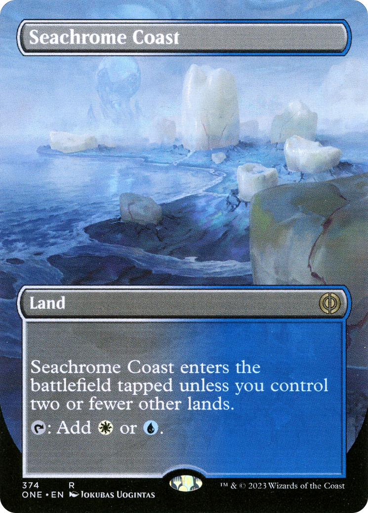 Seachrome Coast (Borderless) (ONE-374)  - Phyrexia: All Will Be One