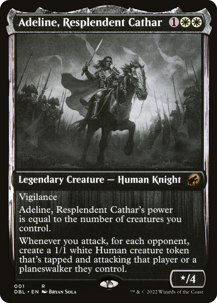Adeline, Resplendent Cathar (DBL-001)  Foil - Innistrad: Double Feature