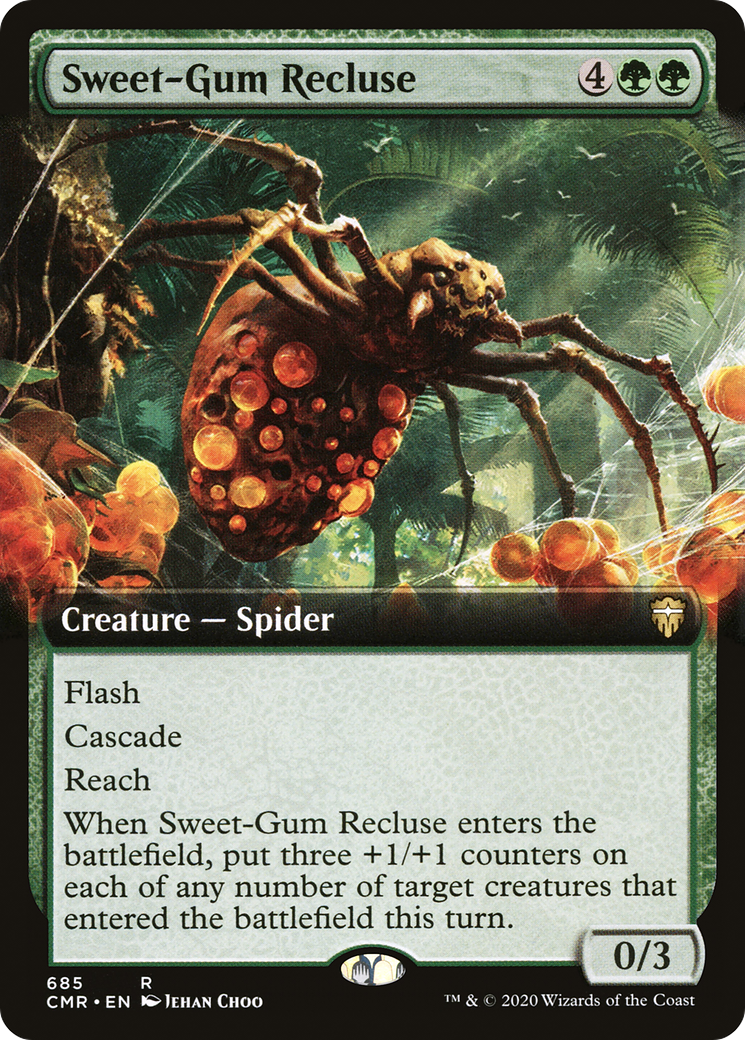 Sweet-Gum Recluse (Extended Art) (CMR-685)  - Commander Legends: (Extended Art)