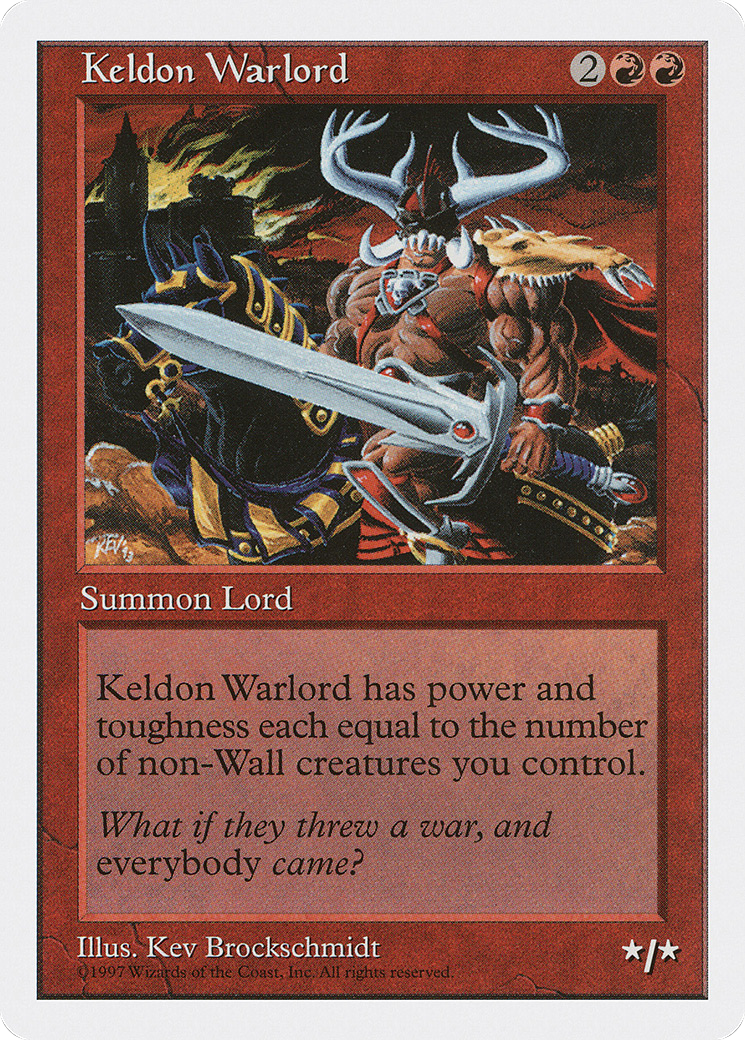 Keldon Warlord (5ED-)  - Fifth Edition