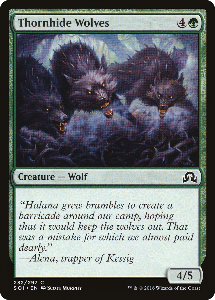 Thornhide Wolves (SOI-232)  - Shadows over Innistrad