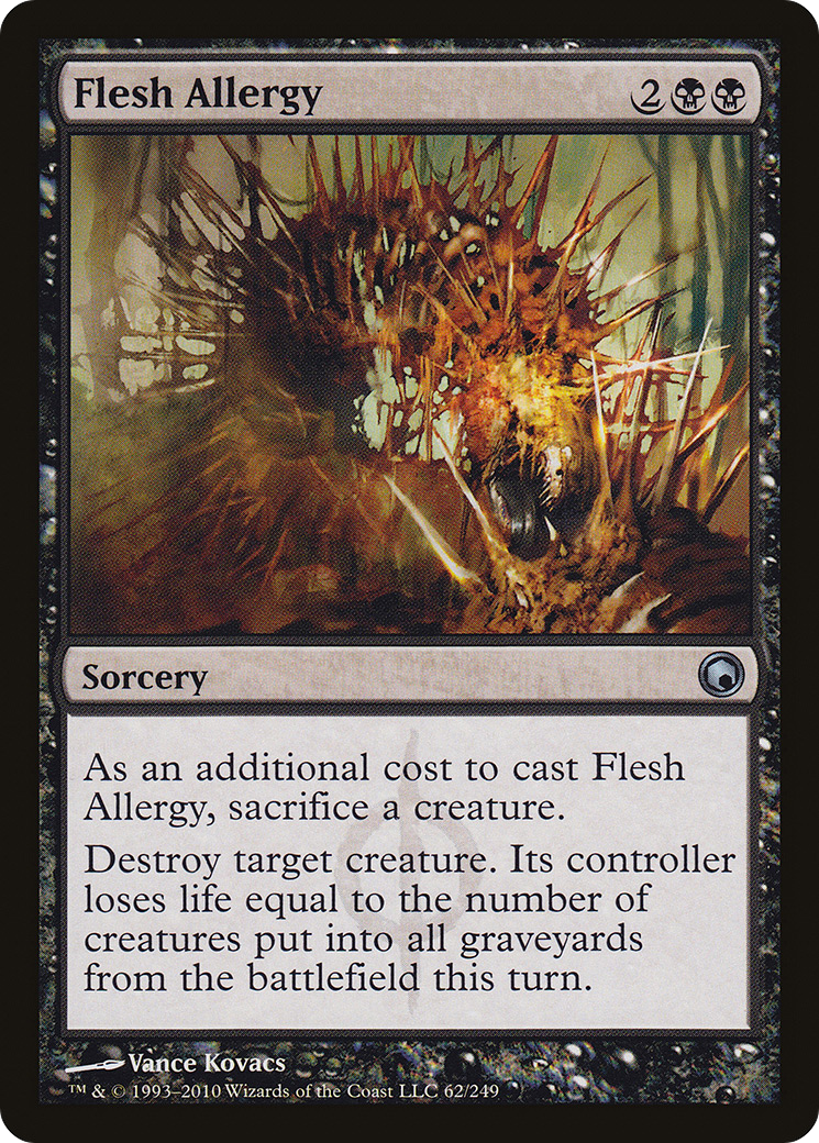 Flesh Allergy (SOM-062)  Foil - Scars of Mirrodin