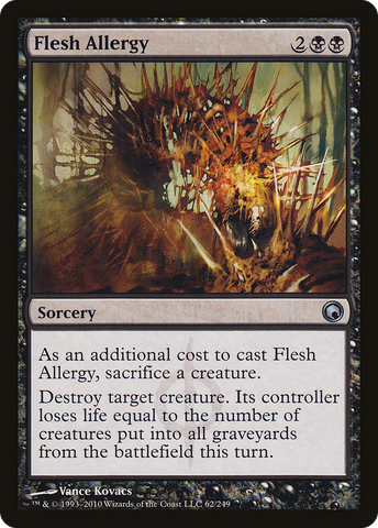 Flesh Allergy (SOM-062)  Foil - Scars of Mirrodin