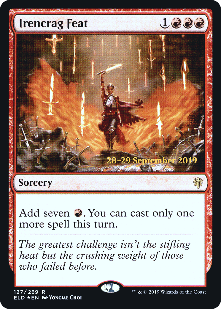 Irencrag Feat (PRE-127)  Foil - Throne of Eldraine Promos