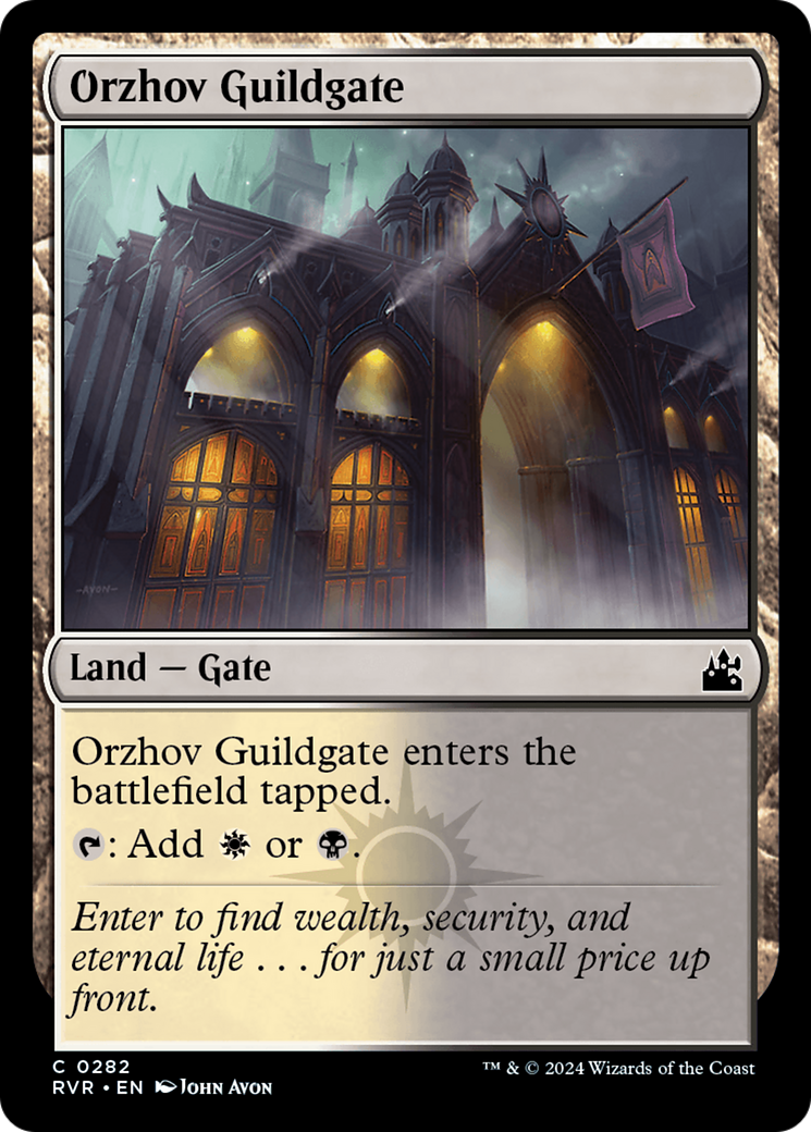 Orzhov Guildgate (RVR-282)  Foil - Ravnica Remastered