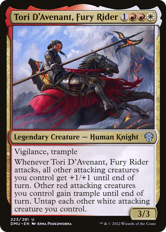 Tori D'Avenant, Fury Rider (DMU-223)  Foil - Dominaria United