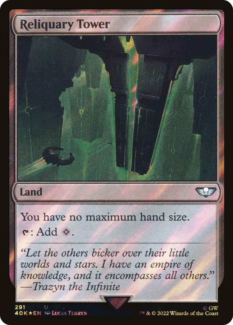 Reliquary Tower (Surge Foil) (40K-291)  Foil - Warhammer 40,000 Commander