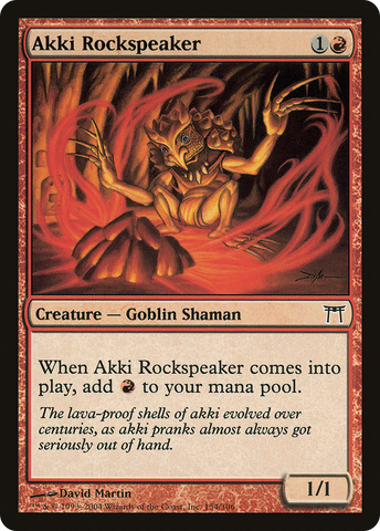 Akki Rockspeaker (CHK-154)  - Champions of Kamigawa