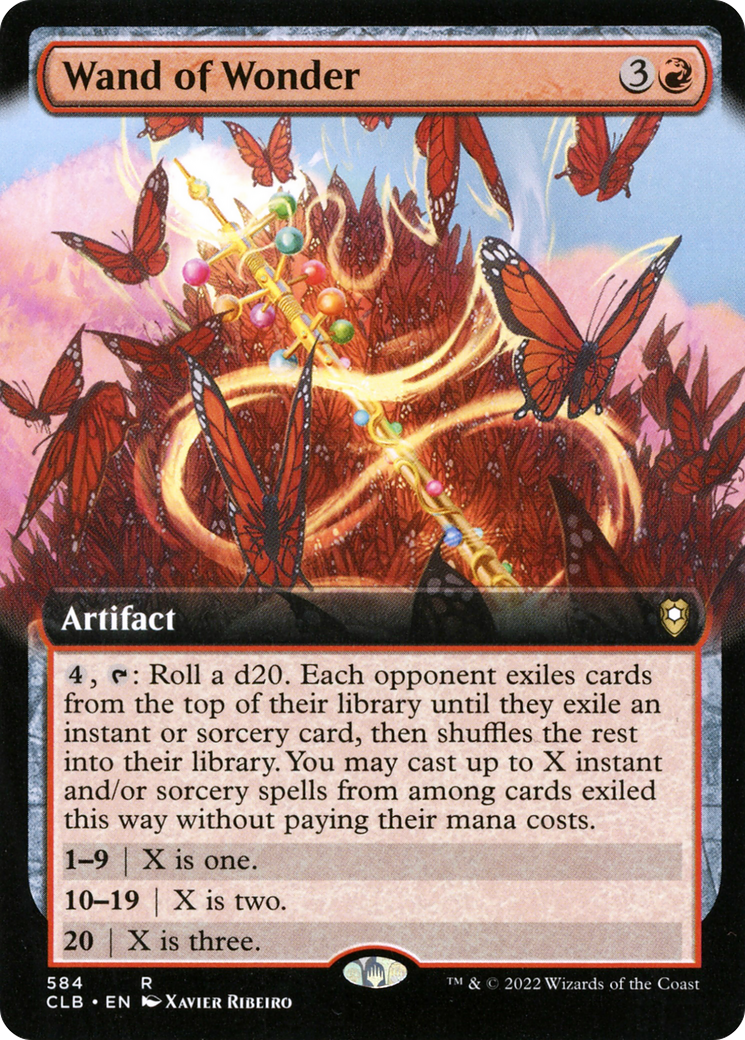 Wand of Wonder (Extended Art) (CLB-584)  - Commander Legends: Battle for Baldur's Gate: (Extended Art)