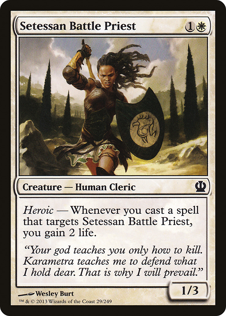 Setessan Battle Priest (THS-029)  Foil - Theros