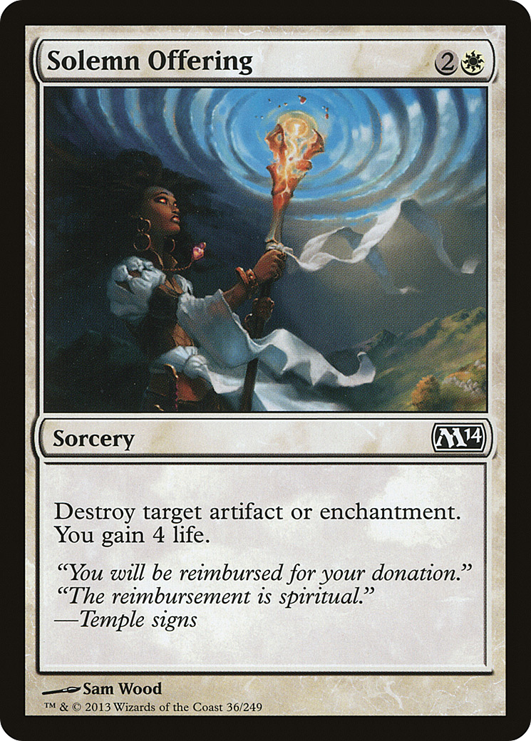 Solemn Offering (M14-036)  - Magic 2014