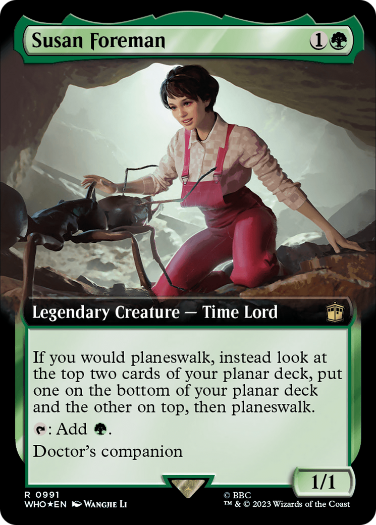 Susan Foreman (Extended Art) (Surge Foil) (WHO-991)  Foil - Doctor Who: (Extended Art)