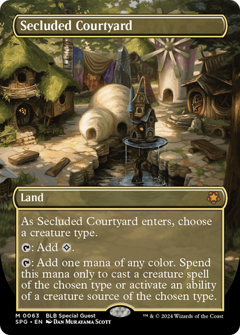 Secluded Courtyard (Borderless) (SPG-063)  Foil - Special Guests