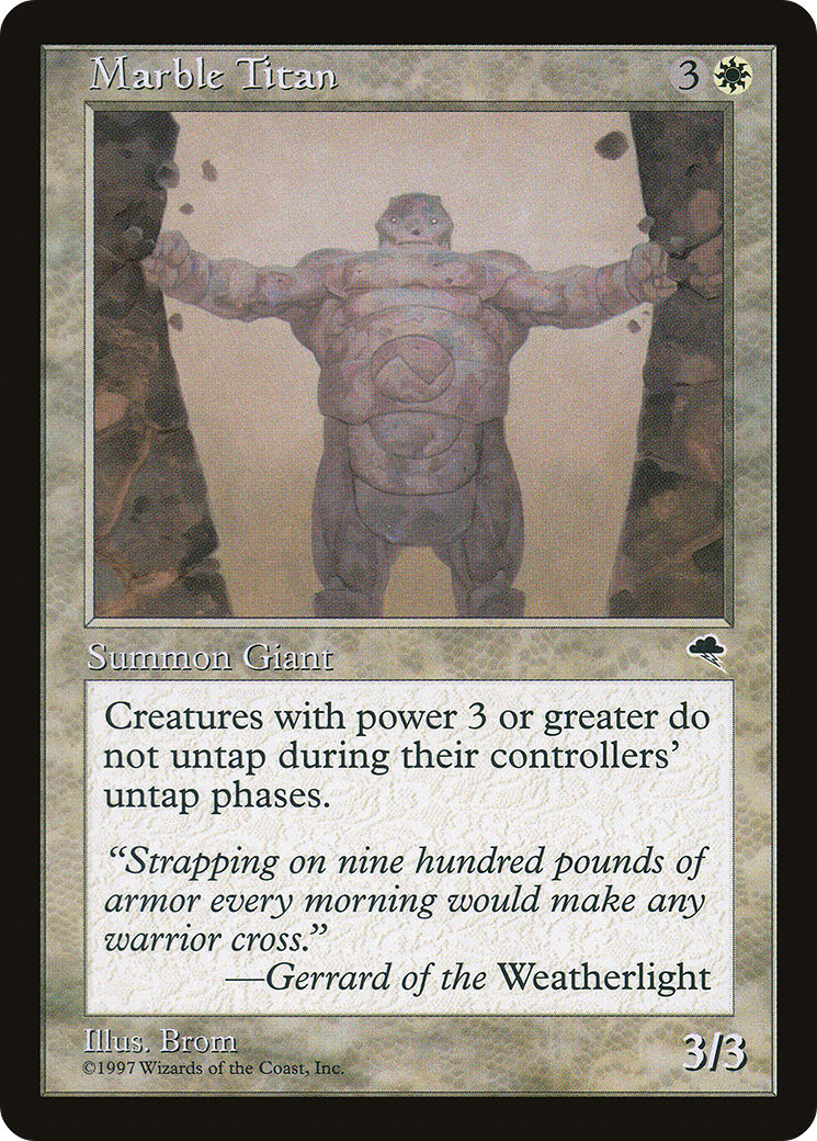 Marble Titan (TMP-028)  - Tempest