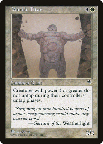 Marble Titan (TMP-028)  - Tempest