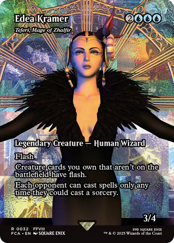 Edea Kramer - Teferi, Mage of Zhalfir (Showcase) (FCA-032)  Foil - FINAL FANTASY: Through the Ages / Edea Kramer (Borderless)