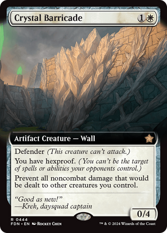Crystal Barricade (Extended Art) (FDN-444)  - Foundations: (Extended Art)