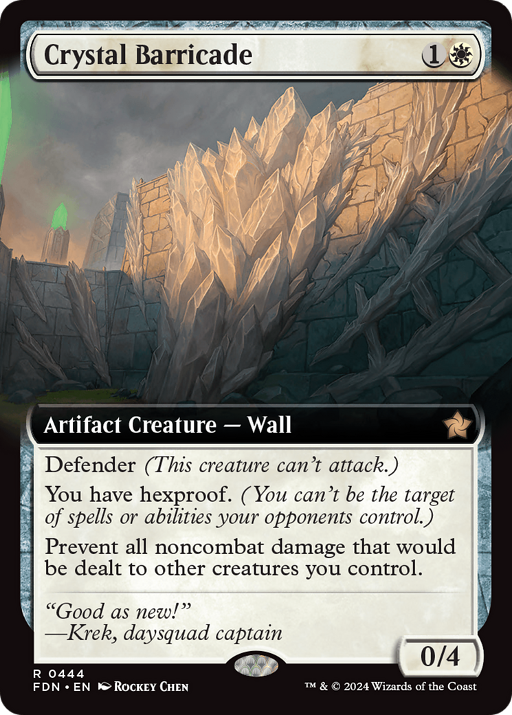 Crystal Barricade (Extended Art) (FDN-444)  - Foundations: (Extended Art)