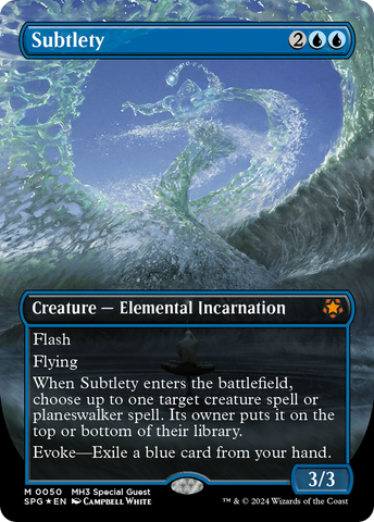 Subtlety (Borderless) (Textured Foil) (SPG-050)  Foil - Special Guests
