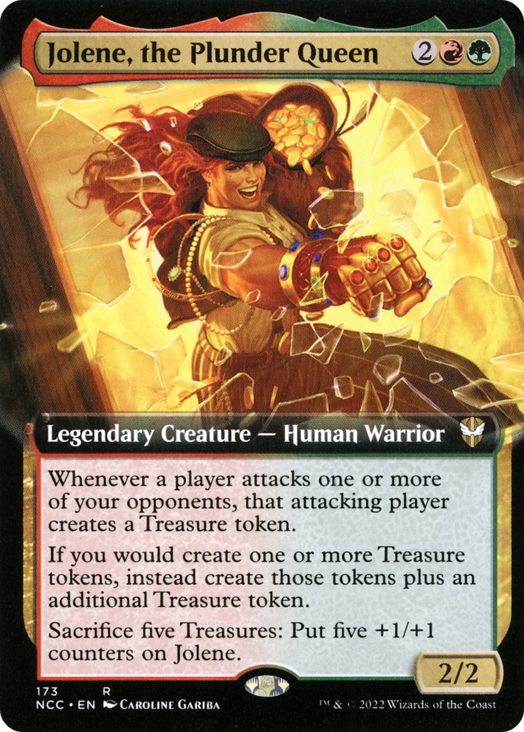 Jolene, the Plunder Queen (Extended Art) (NCC-173) - New Capenna Commander: (Extended Art)