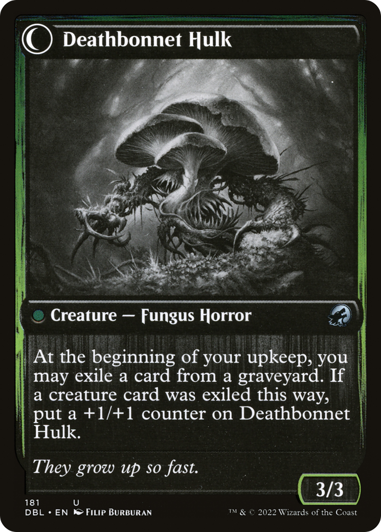 Deathbonnet Sprout (DBL-181) - Innistrad: Double Feature: (Double Faced Transform) Foil
