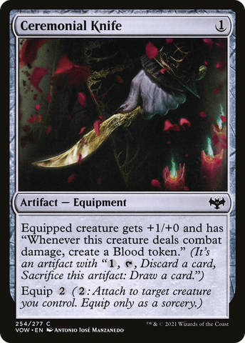 Ceremonial Knife (VOW-254)  - Innistrad: Crimson Vow