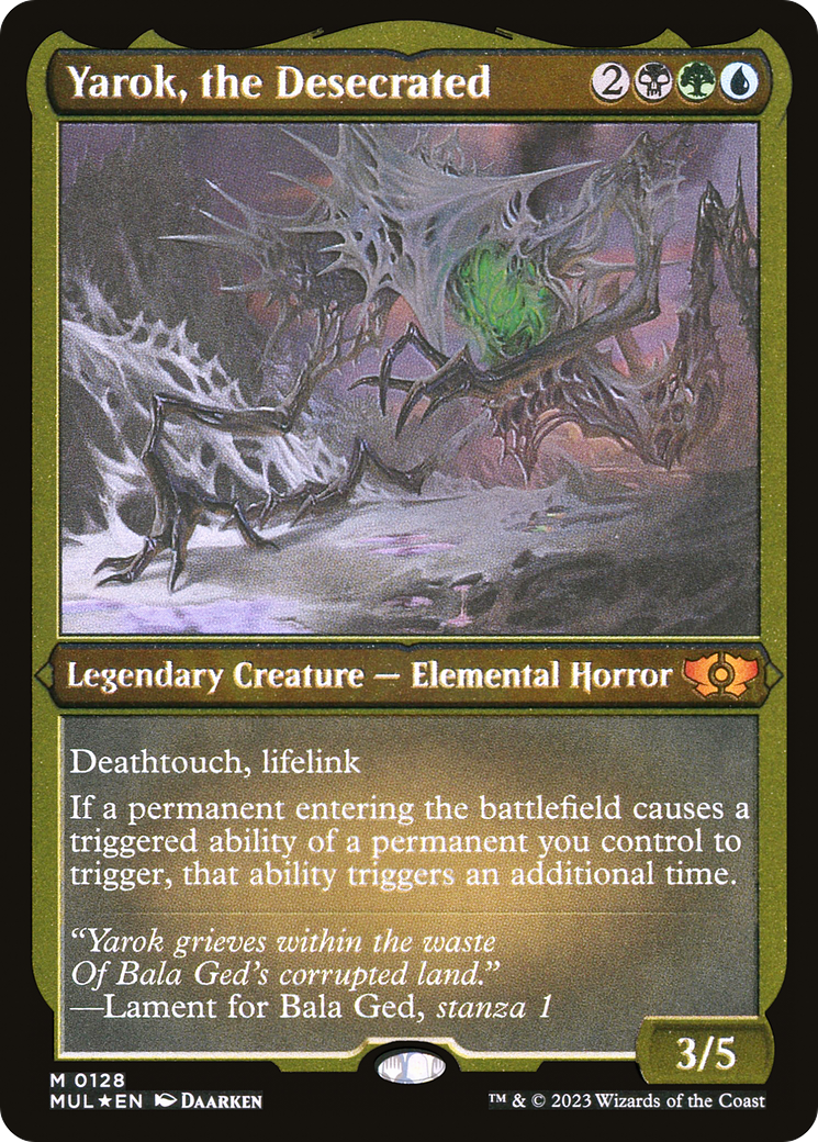 Yarok, the Desecrated (Foil Etched) (MUL-128)  Foil - Multiverse Legends