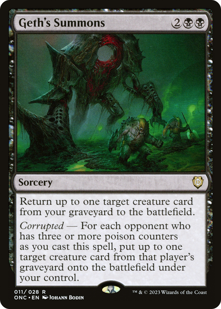 Geth's Summons (ONC-011)  - Phyrexia: All Will Be One Commander